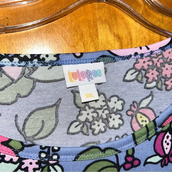 New Lularoe multicolored floral Debbie long sleeve dress plus size 3X XxxL - Picture 3 of 4